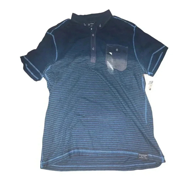 Calvin Klein stripe ombré short sleeve polo - Picture 1 of 3